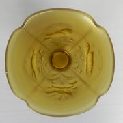 Pressed glass vase Inwald Barolac, model "Floral" 1960s
