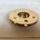 Pair of star candle holders in brass