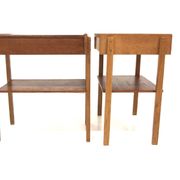 Set of 2 Scandinavian teak bedside tables, Sweden, 1960.