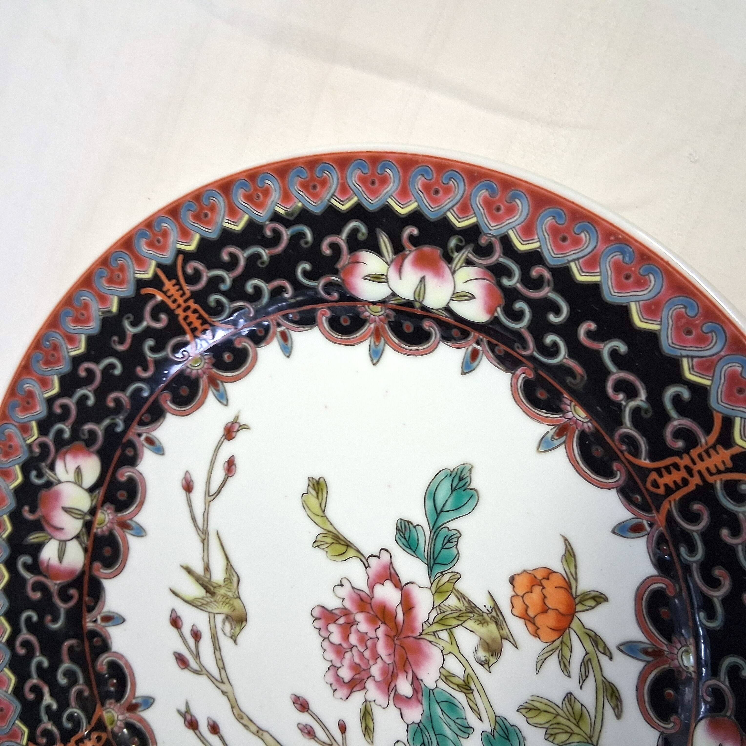 Beautiful antique Chinese porcelain plate or serving dish