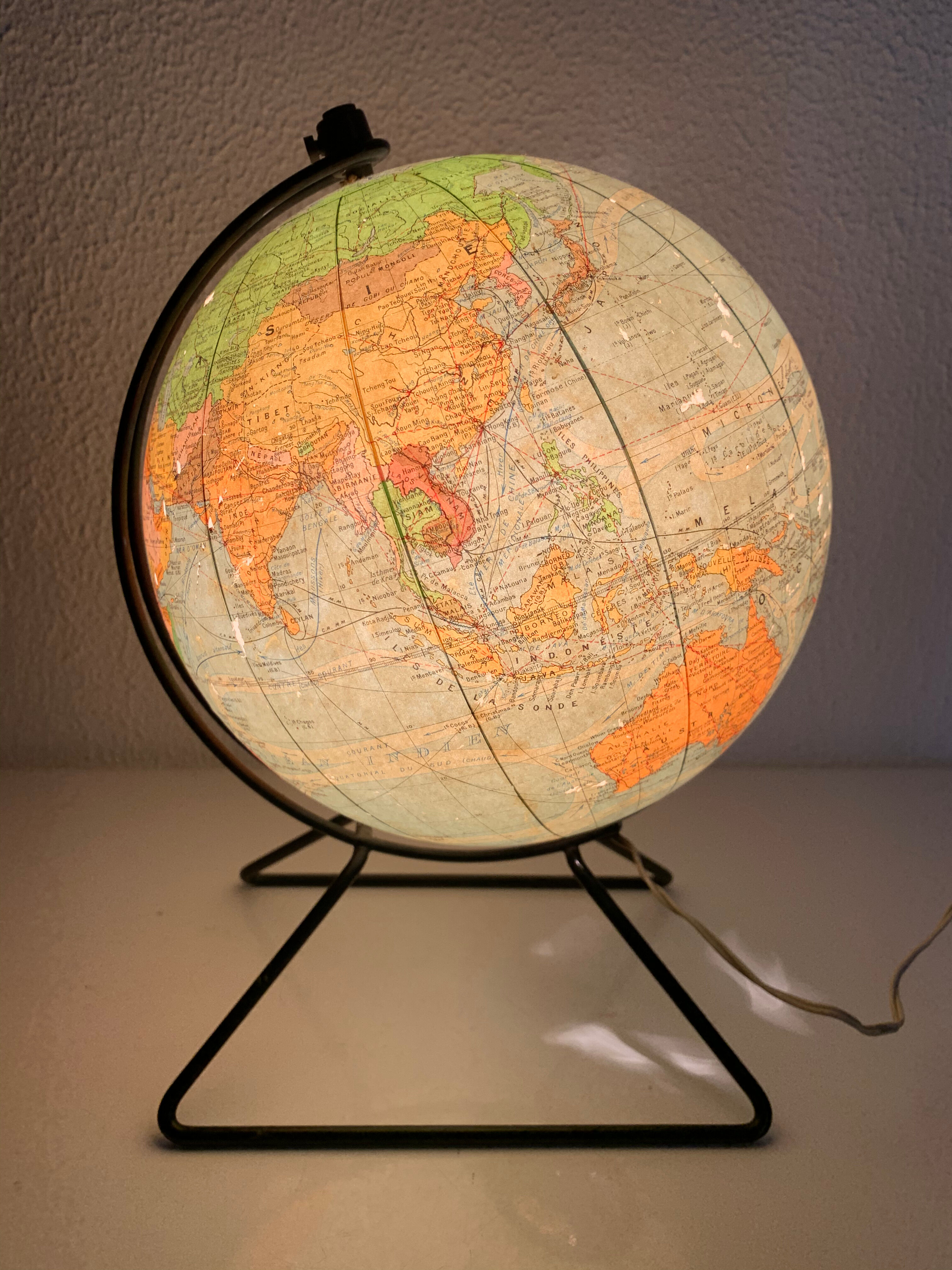 Vintage Globe 1960 Perrina glass - 30 cm