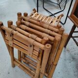 Bamboo folding stool