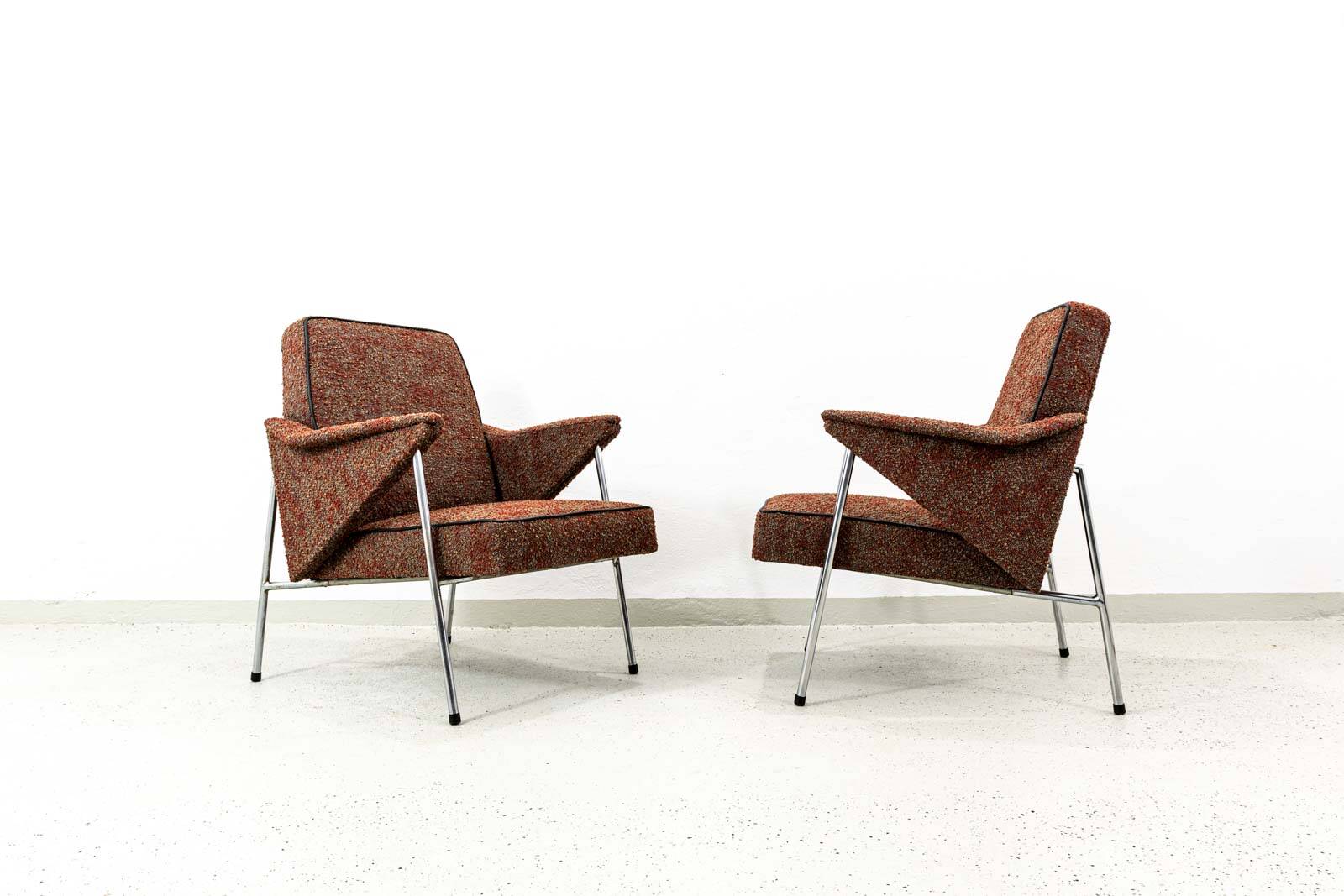 Pair of "Bat" armchairs by Wchód Zadziele, Poland, 1960s