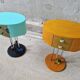Pair of postmodern Memphis Milano style side tables, 1980s