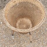 Vintage rattan basket
