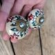 Retro door knobs in genuine sandstone