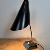 Vintage Black Table Lamp by Josef Hůrka for Napako, 1960s