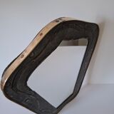 Vintage brutalist mirror