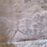 old braided wall tapestry the wolf and the lamb