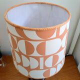 Vintage marble lamp and handmade lampshade