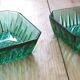 Ensemble de 2 ramequins verts vintage