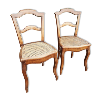 Chaises cannées