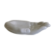 Empty white enamelled ceramic pocket in the shape of a large hand, 1990
