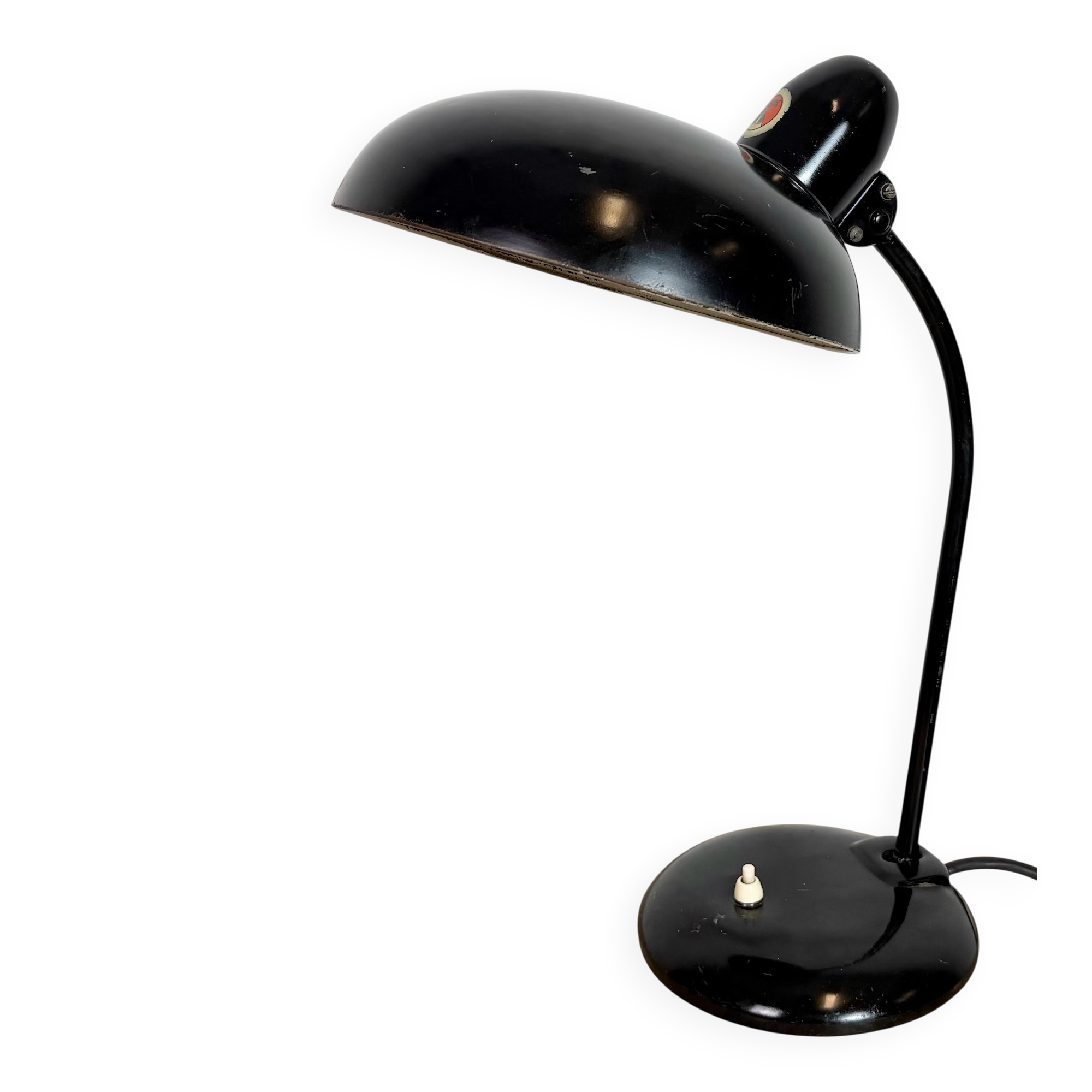 Black Industrial Bauhaus Table Lamp from Escolux, 1930s