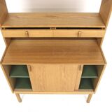 Scandinavian oak bookcase, Bertil Fridhagen, Bodafors, Sweden, 1960