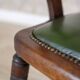 Early-20th Century Beech Desk Chair with Leather Seat, 1950s