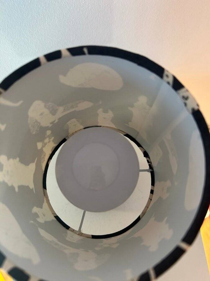 Small cordless table lamp – West German Pottery, 1950s