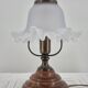 Lampe à poser vintage abat jour tulipe