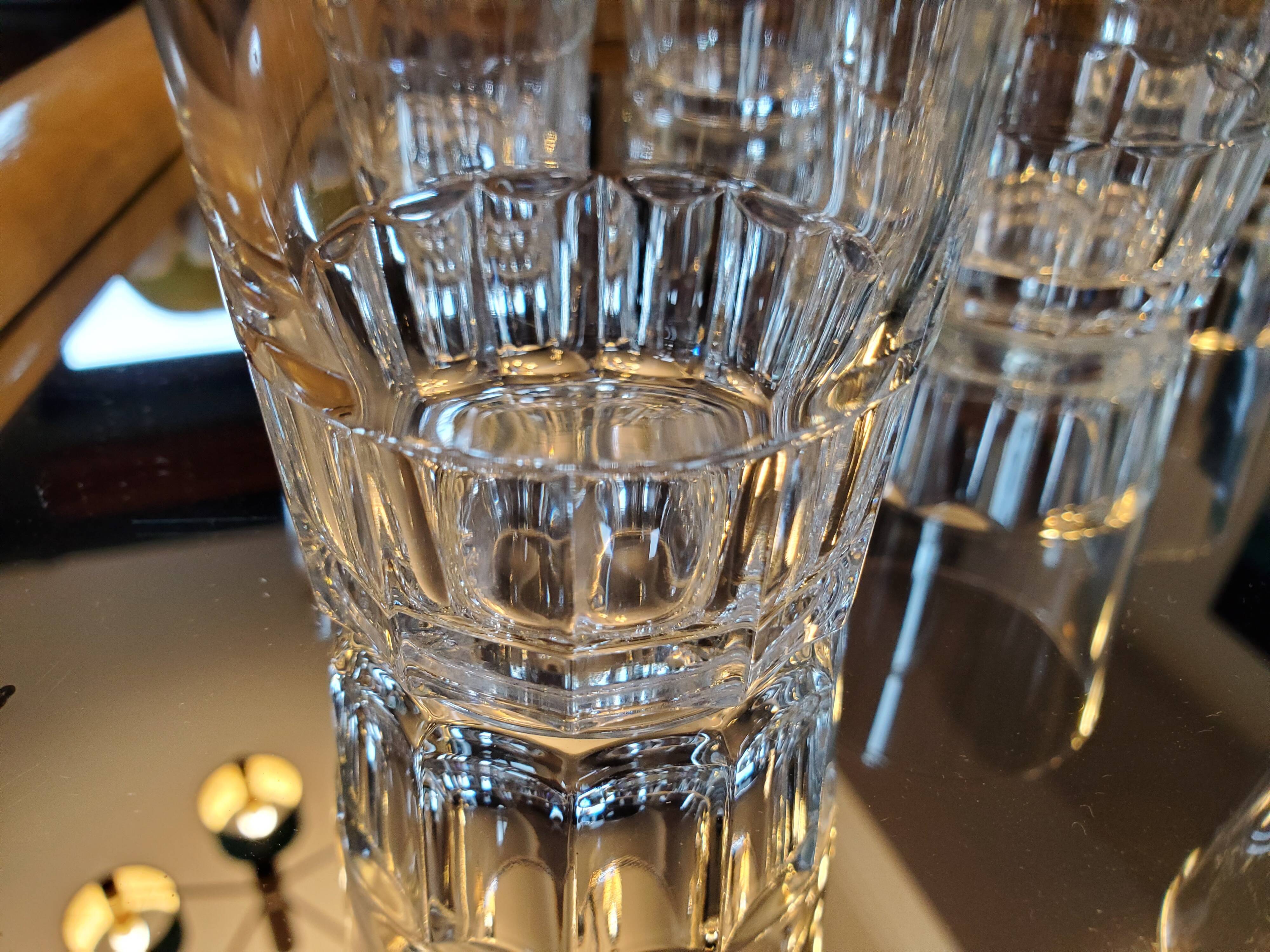 8 50's water glasses