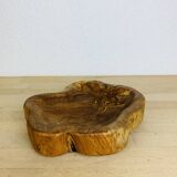 Brutalist olive wood pocket emptier, solid wood