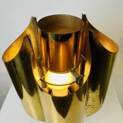 Type 742 Brass Coloured 'Orgue' Table Lamp, Possibly Maison Charles, France, 1960S