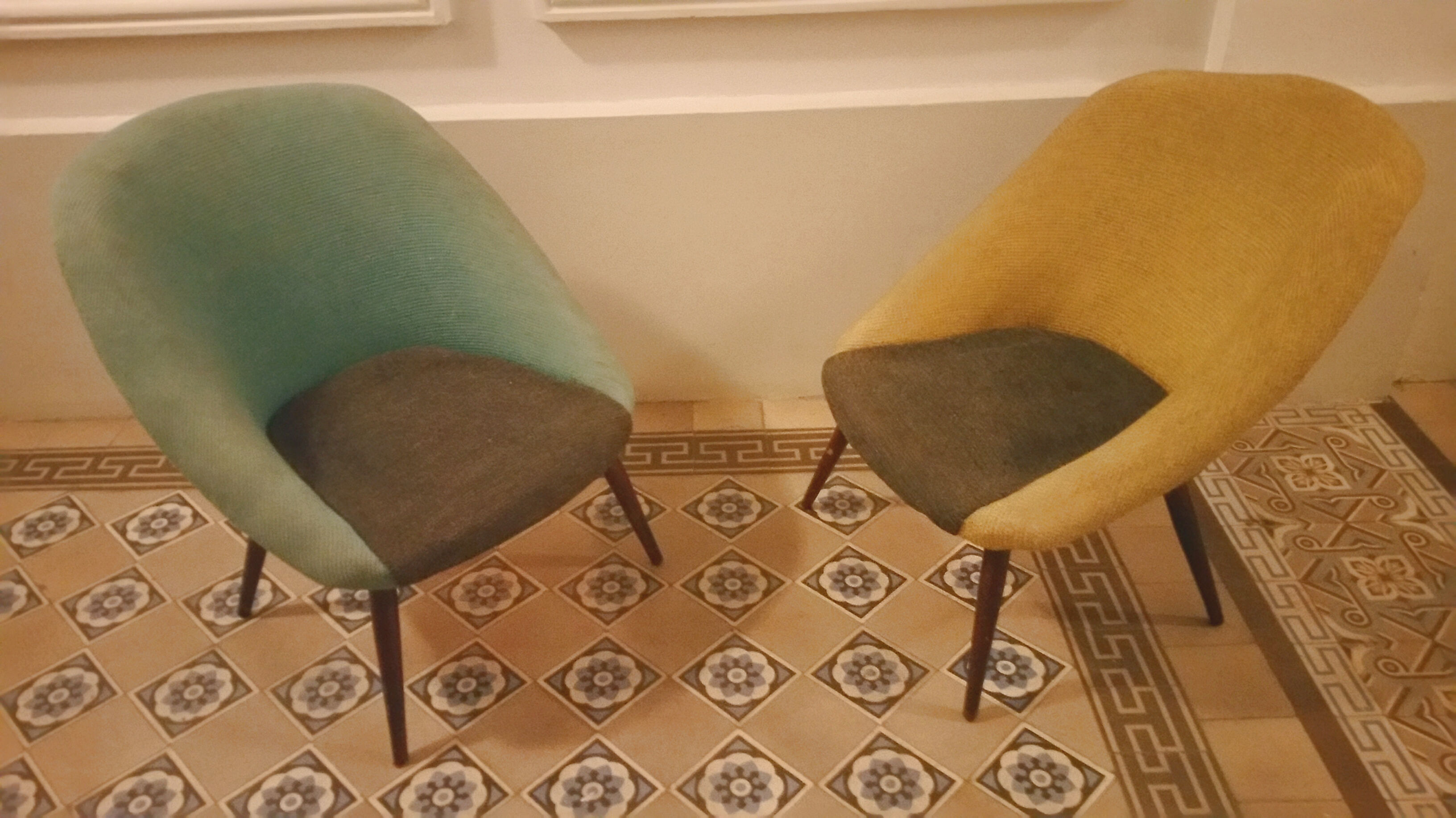 Pair of armchairs 50/60s