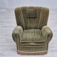 1960s, Danish relax armchair, original condition, green furniture velour.