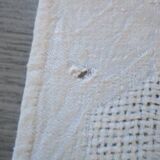 12 large antique damask table napkins, monogrammed