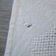 12 large antique damask table napkins, monogrammed