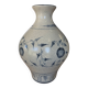 Large Cracked Blue & White Ceramic Vase Asian/Chinese Style
