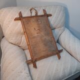 Miroir ancien bambou circa 1950 47x63cm