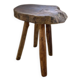 Tabouret ancien bois exotique