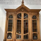 Bibliothèque en deux corps de style Art Déco en chene massif XX siècle