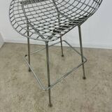 Old chair / Bar stool metal design Harry Bertoia for Knoll International vintage 1972