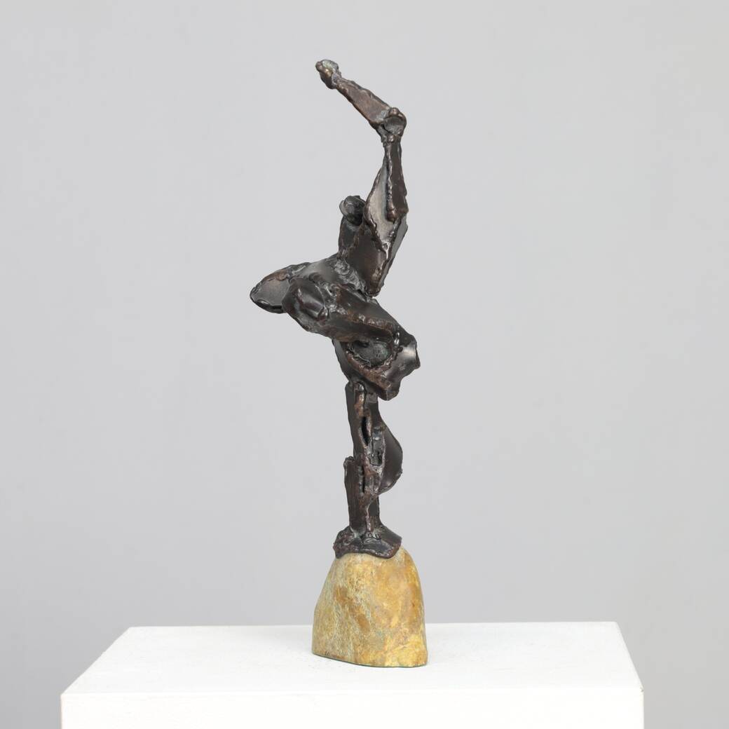 Sculpture en bronze de l'artiste néerlandais Hugo Hol, années 1970