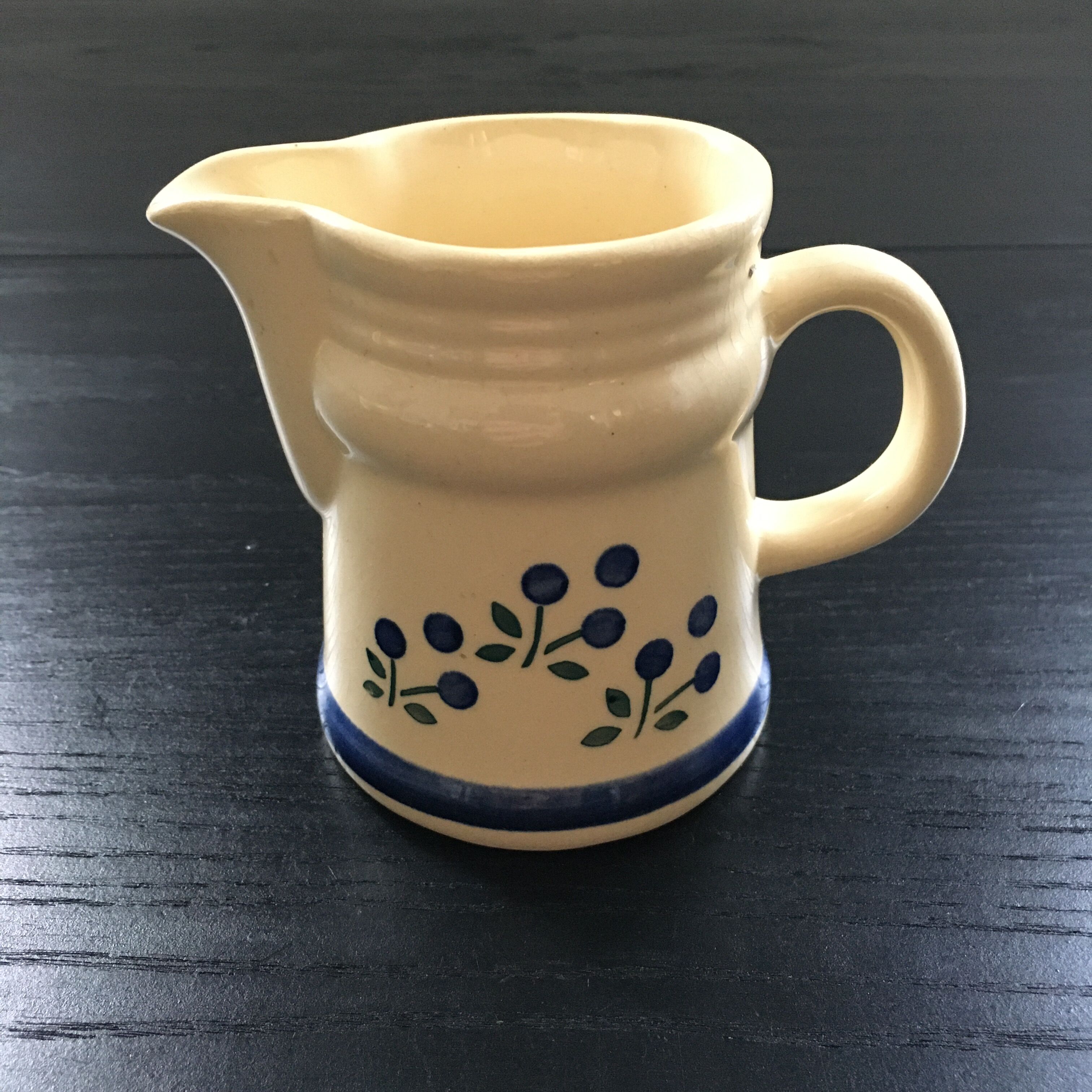 Blue Scandinavian décor milk jug