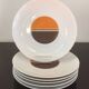 6 assiettes - porcelaine - winterling  bavaria - vintage - entrée , fromage , dessert