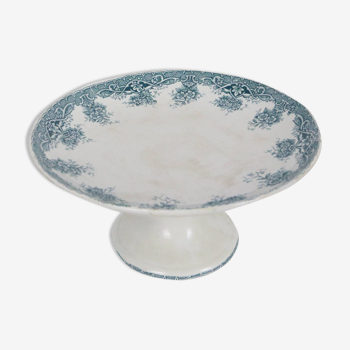 Old ceramic compote bowl, Prima de Saint Amand model, French manufacture, late 19th century