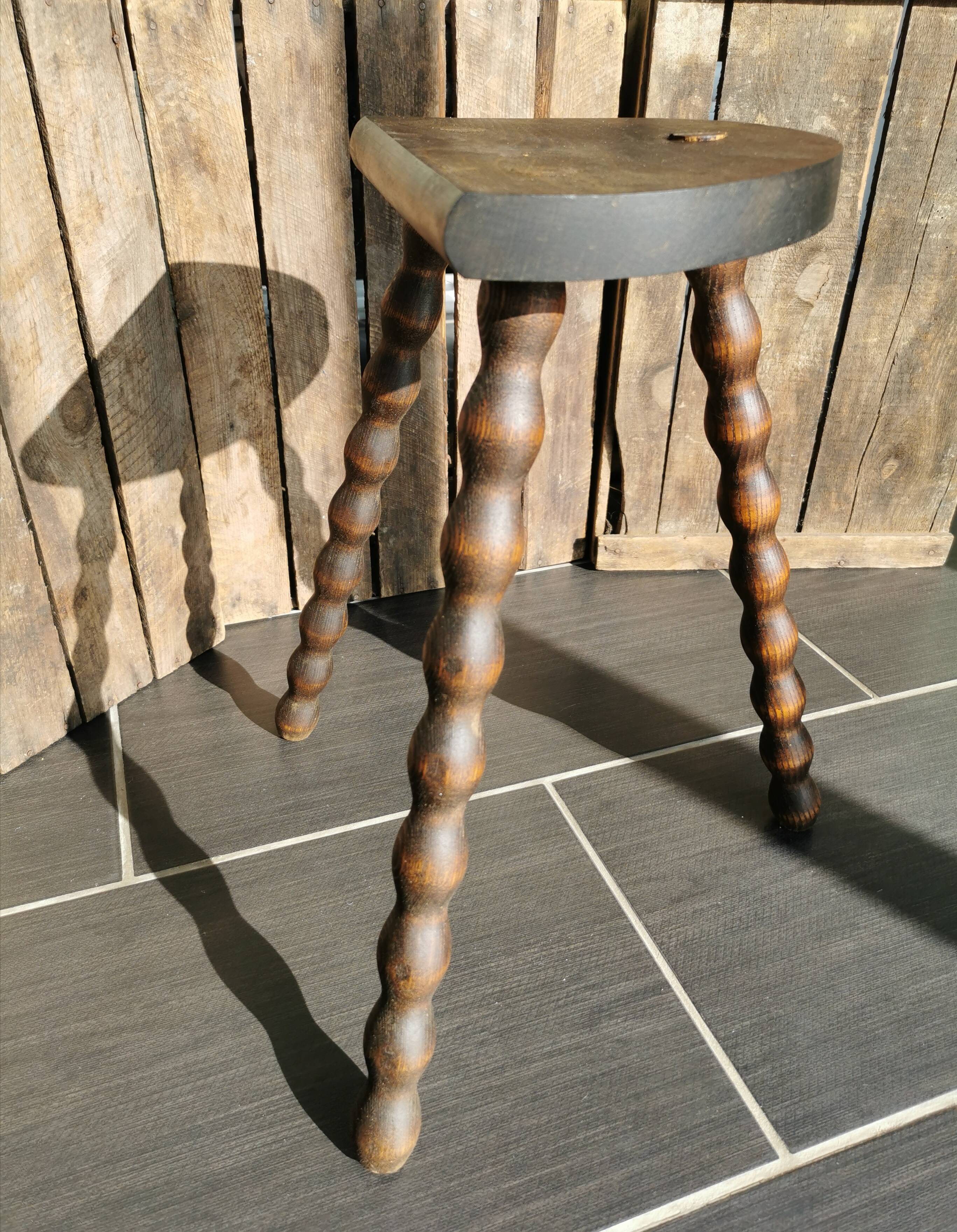 Pair of tripod stools