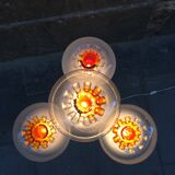 Design floor lamp 4 tulips