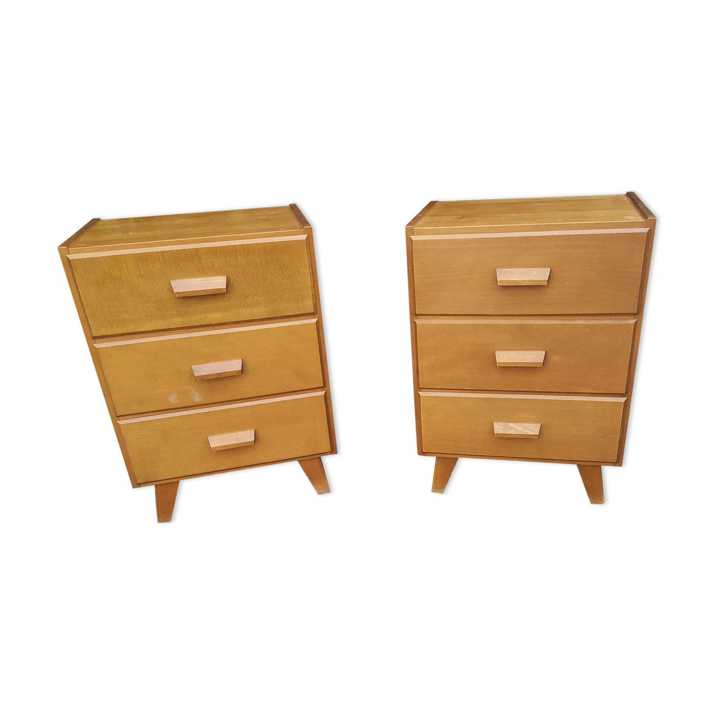 Pair of bedsides, small vintage Scandinavian dressers