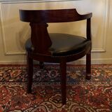 Office Armchair, Empire Style, Mahogany.