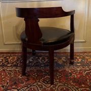 Fauteuil De Bureau, De Style Empire,en Acajou.