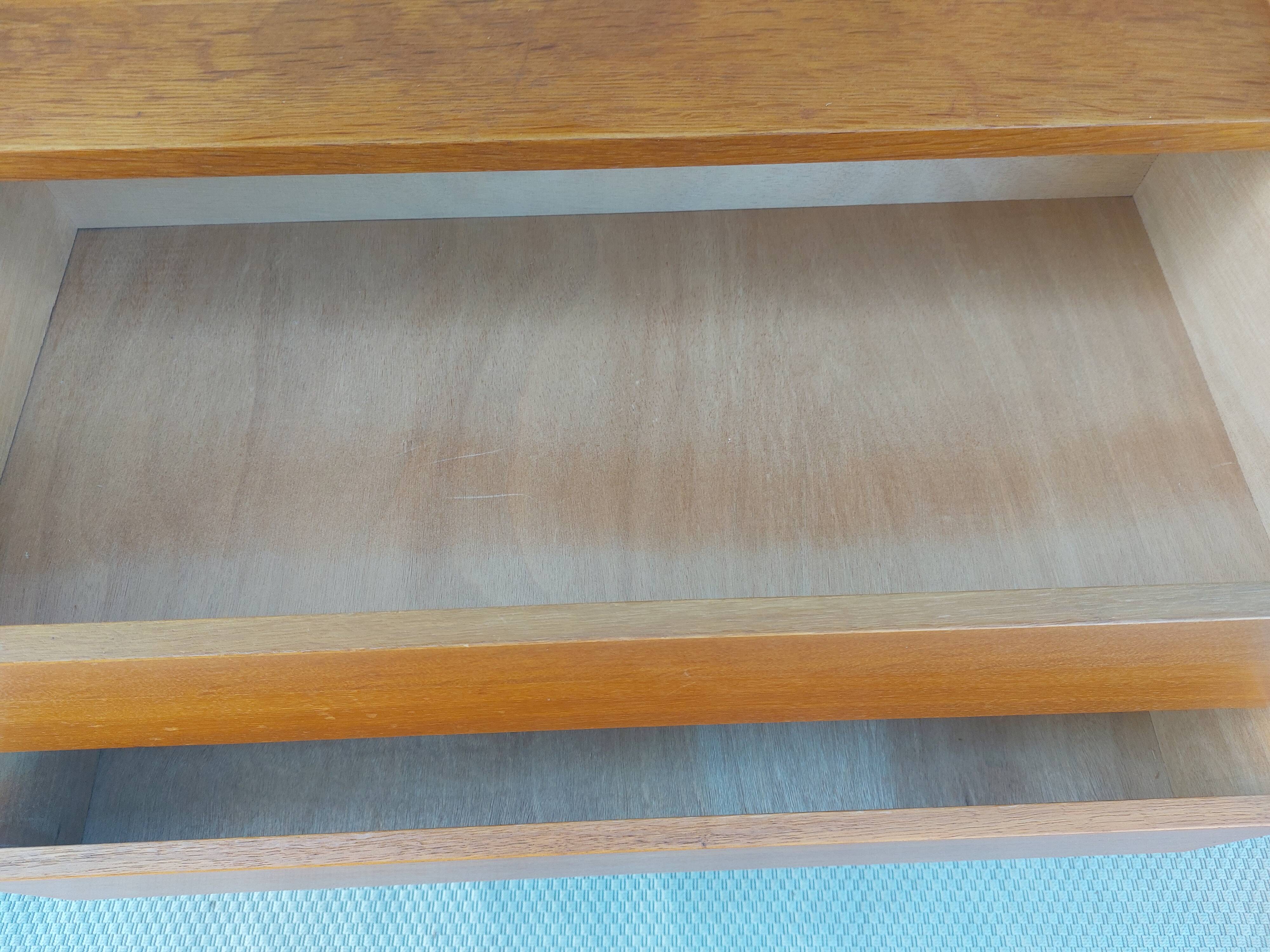 vintage chest of drawers, 60s-70s, "hidden" handles