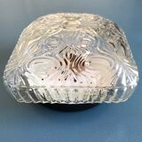 Molded glass hanging lamp