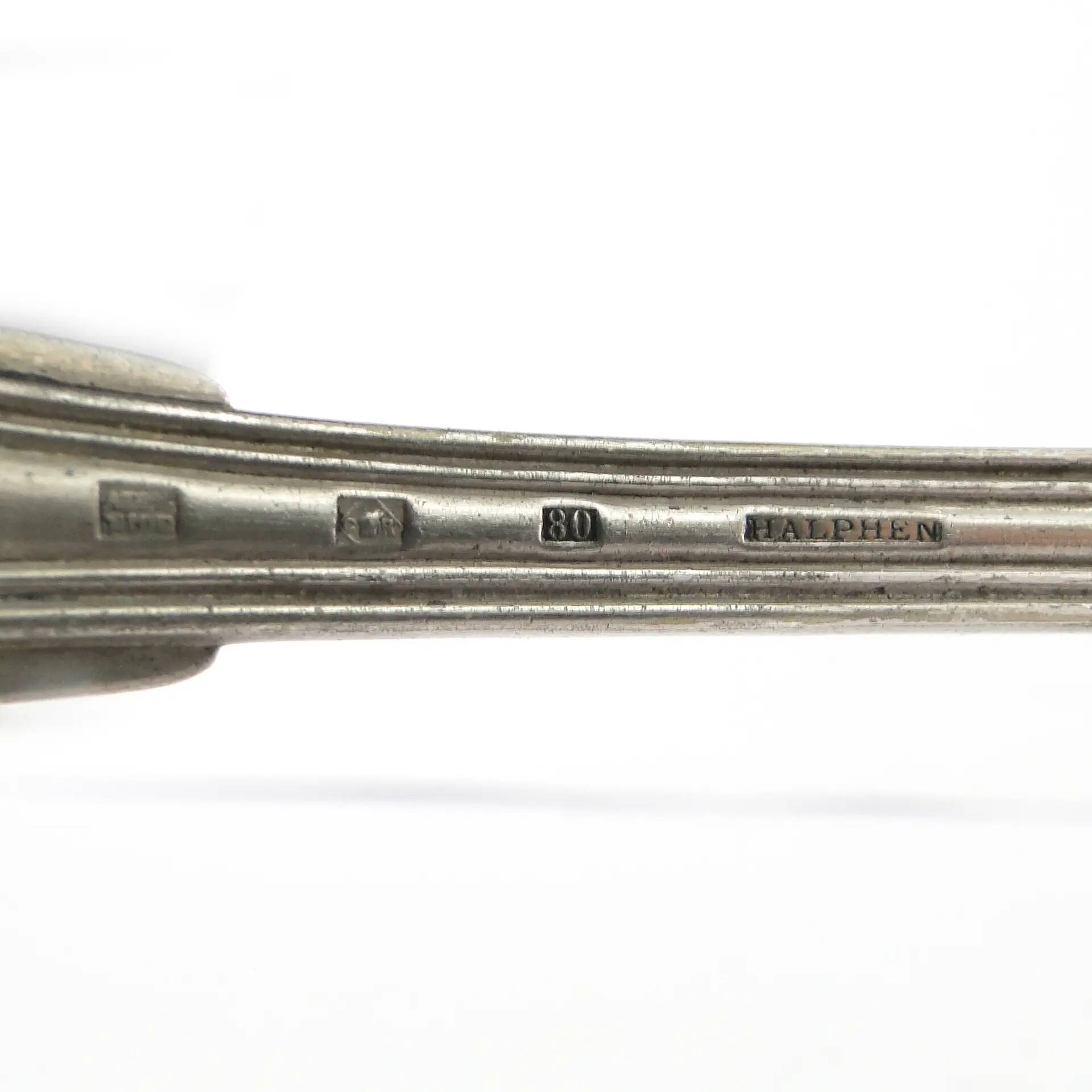 Art Deco cake server, silver-plated alpacca, Halphen, France, 1920s