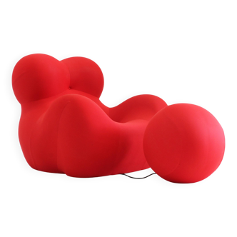 Fauteuil La Mamma Up5 avec ottoman par Gaetano Pesce pour B&B Italia