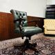 English Chesterfield Office Chair Desk chair green