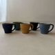 Set of five mugs from a 1960s Scandinavian studio.