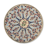 Couscous dish in ceramized terracotta and enamels